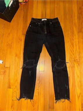 Abercrombie Black Ripped Jeans